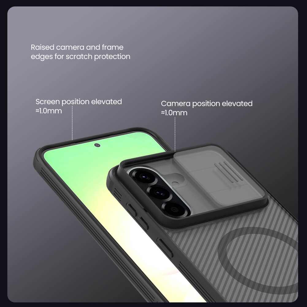 Чехол-крышка NILLKIN для Samsung Galaxy A57 (серия CamShield Pro Magnetic case Clear version)